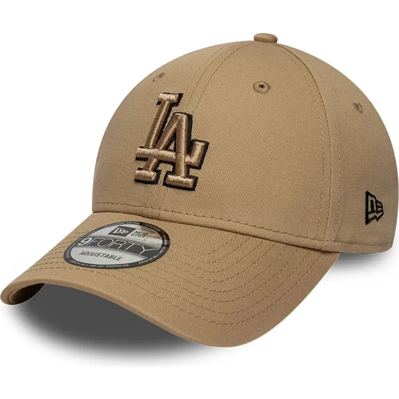 kepure-islenkta-ruda-reguliuojamas-9forty-outline-los-angeles-dodgers-mlb-new-era