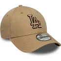 kepure-islenkta-ruda-reguliuojamas-9forty-outline-los-angeles-dodgers-mlb-new-era