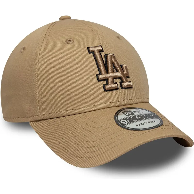 kepure-islenkta-ruda-reguliuojamas-9forty-outline-los-angeles-dodgers-mlb-new-era