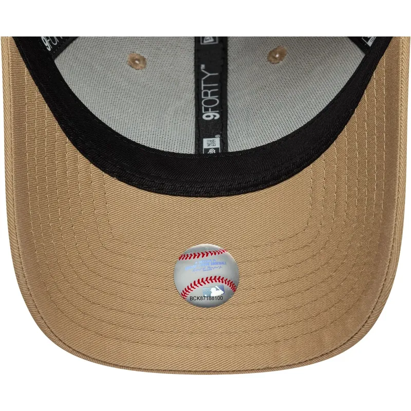 kepure-islenkta-ruda-reguliuojamas-9forty-outline-los-angeles-dodgers-mlb-new-era