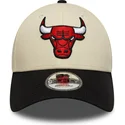 cap-islenkta-beige-adjustable-strap-9forty-colour-block-chicago-bulls-nba-new-era