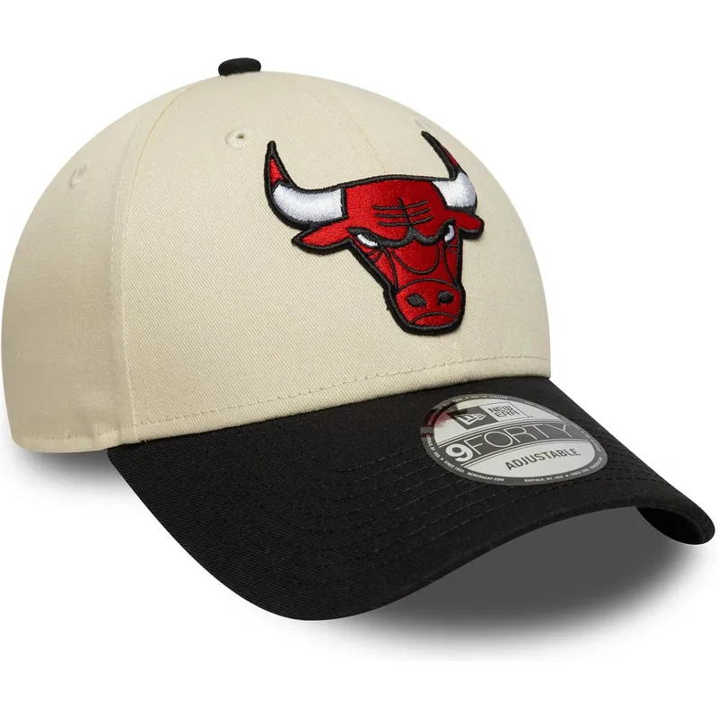 cap-islenkta-beige-adjustable-strap-9forty-colour-block-chicago-bulls-nba-new-era