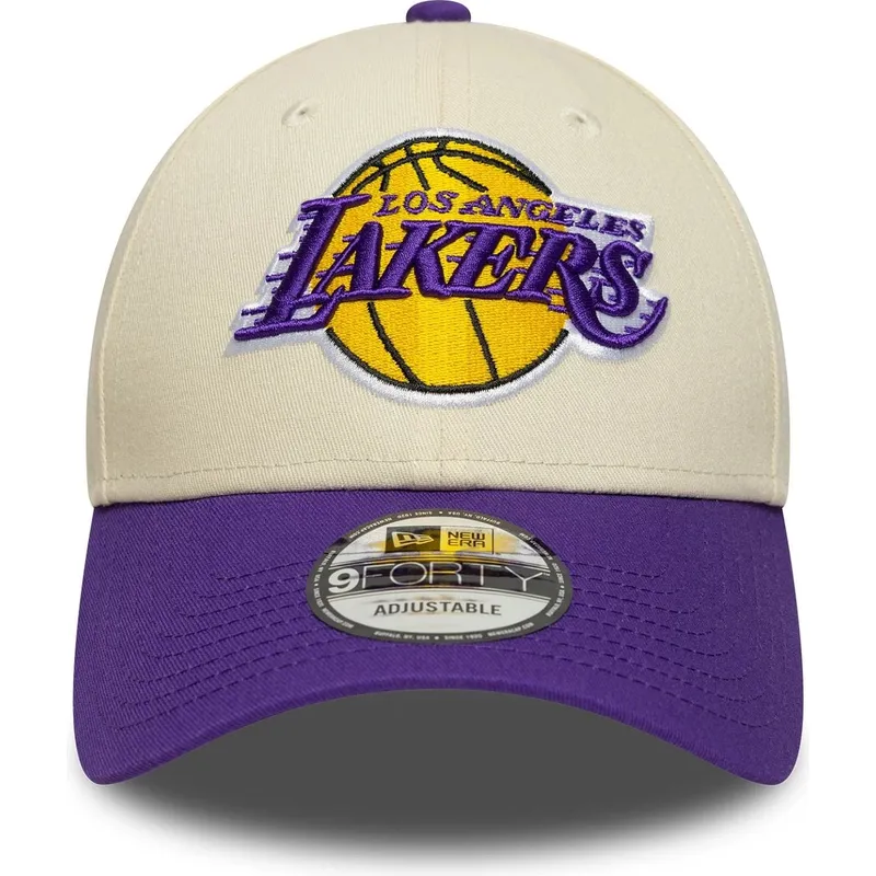 cap-islenkta-beige-adjustable-strap-9forty-colour-block-los-angeles-lakers-nba-new-era