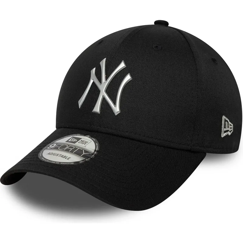 kepure-islenkta-juoda-snapback-9forty-metallic-new-york-yankees-mlb-new-era