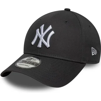 Cap išlenkta gray adjustable strap 9FORTY League Essential New York Yankees MLB New Era