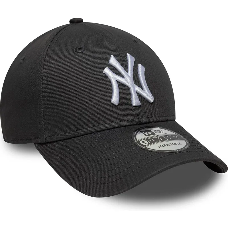 cap-islenkta-gray-adjustable-strap-9forty-league-essential-new-york-yankees-mlb-new-era