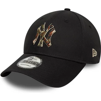 Cap išlenkta black adjustable strap 9FORTY Camo Infill New York Yankees MLB New Era