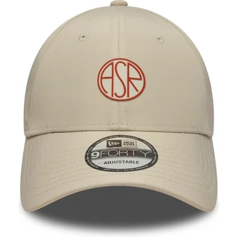 Cap išlenkta beige adjustable strap 9FORTY Streetweear Associazione Sportiva Roma Serie A New Era