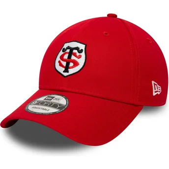 Kepurė išlenkta raudona reguliuojama juostelė 9FORTY Core Stade Toulousain Top 14 New Era