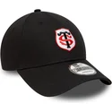 kepure-islenkta-juoda-reguliuojamas-9forty-team-stade-toulousain-top-14-new-era
