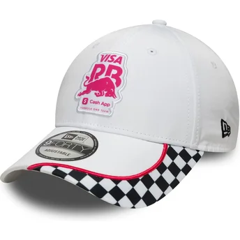 Kepurė išlenkta balta snapback 9FORTY Checkerboard Racing Bulls F1 Team Formula 1 New Era