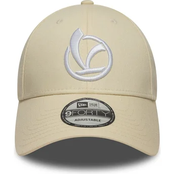 New Era Curved Brim 9FORTY Essential Vespa Piaggio Beige Adjustable Cap