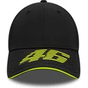 kepure-islenkta-juoda-reguliuojama-juostele-9forty-recycled-stripe-valentino-rossi-vr46-motogp-new-era