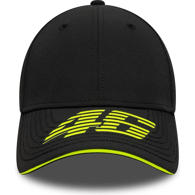kepure-islenkta-juoda-reguliuojamas-9forty-recycled-stripe-valentino-rossi-vr46-motogp-new-era