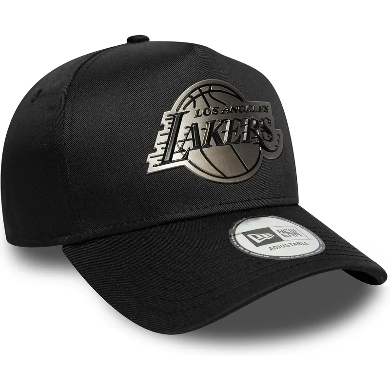 cap-islenkta-black-snapback-9forty-e-frame-metallic-los-angeles-lakers-nba-new-era