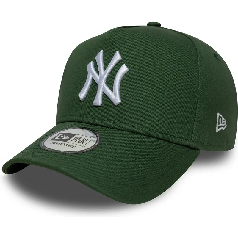zielona-czapka-z-daszkiem-snapback-9forty-e-frame-league-essential-new-york-yankees-mlb-new-era