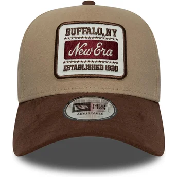 Cap išlenkta brown adjustable strap E Frame New Era