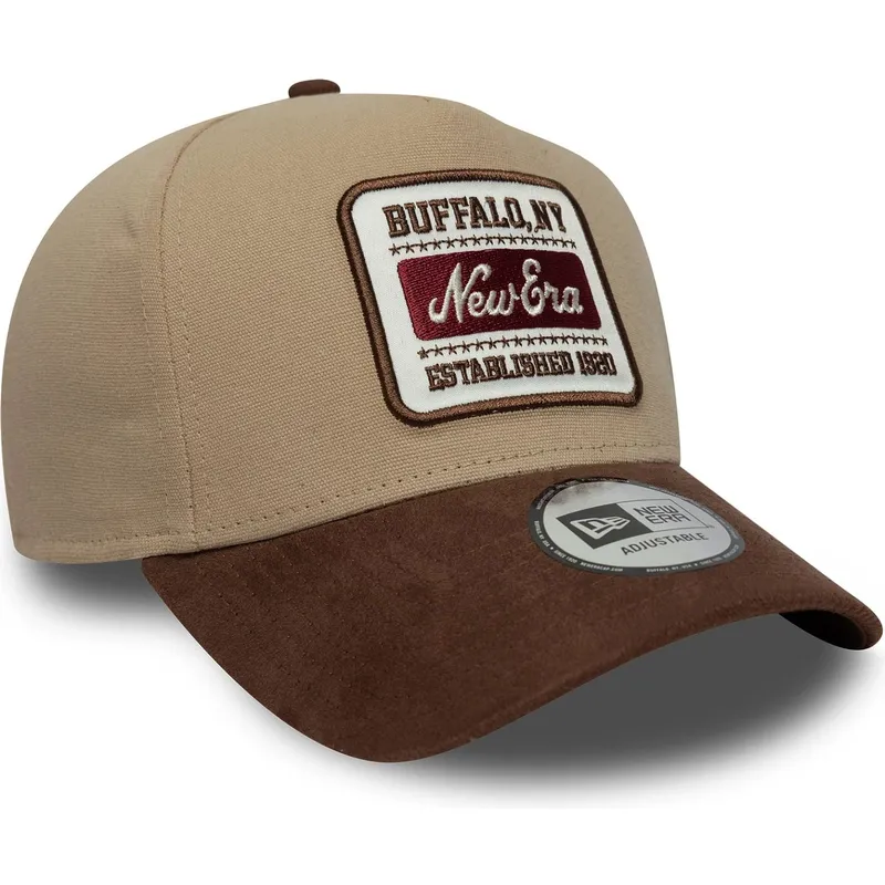 kepure-islenkta-ruda-reguliuojamas-9forty-e-frame-patch-suede-new-era