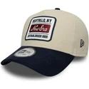 kepure-islenkta-smelio-reguliuojama-juostele-9forty-e-frame-patch-suede-new-era