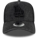 czarna-czapka-z-zakrzywionym-daszkiem-snapback-9forty-e-frame-denim-los-angeles-dodgers-mlb-new-era