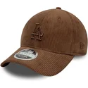 kepure-islenkta-ruda-reguliuojamas-9forty-m-crown-cord-los-angeles-dodgers-mlb-new-era