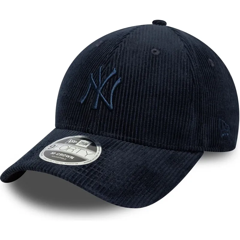 granatowa-zakrzywiona-czapka-regulowana-z-granatowym-logo-9forty-m-crown-cord-new-york-yankees-mlb-new-era