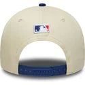 bezowo-niebieska-czapka-z-zakrzywionym-daszkiem-snapback-9forty-m-crown-los-angeles-dodgers-mlb-new-era