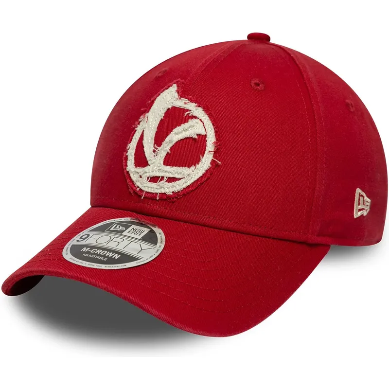 kepure-islenkta-raudona-snapback-9forty-m-crown-80th-year-vespa-piaggio-new-era