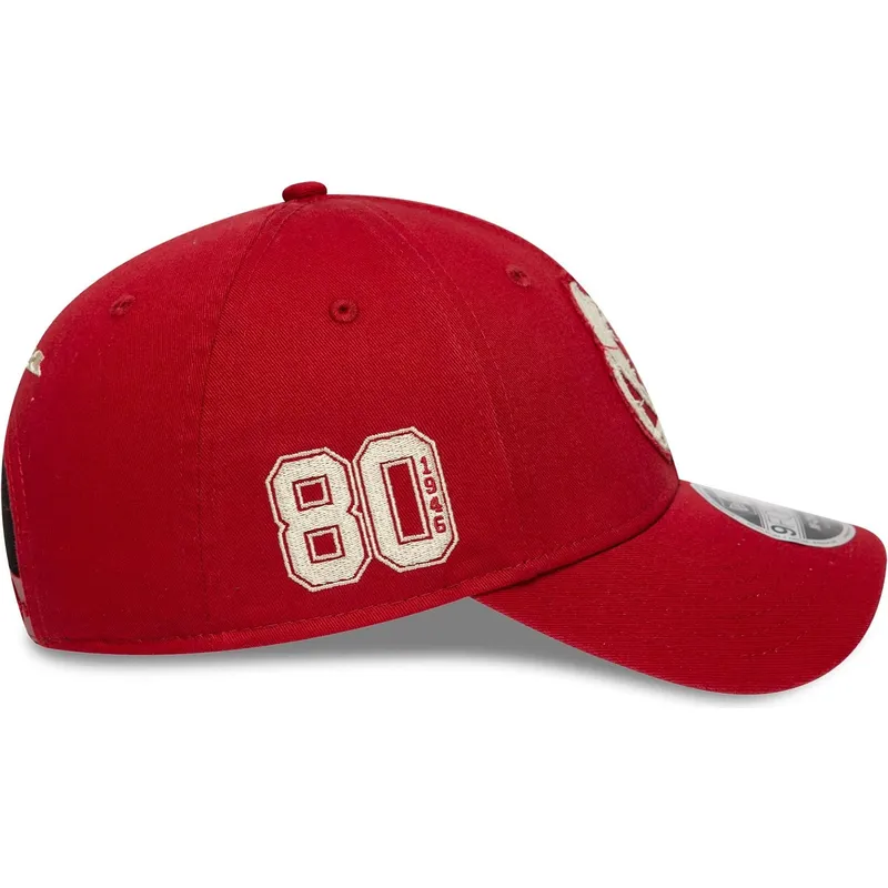 kepure-islenkta-raudona-snapback-9forty-m-crown-80th-year-vespa-piaggio-new-era