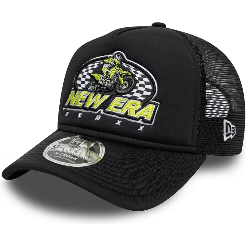 kepure-islenkta-vilkikas-juoda-snapback-9forty-m-crown-graphic-new-era