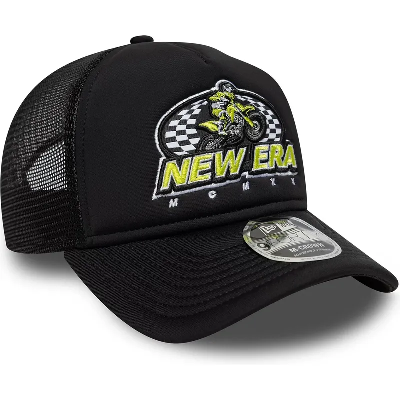 kepure-islenkta-vilkikas-juoda-snapback-9forty-m-crown-graphic-new-era
