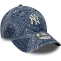 gorra-curva-azul-ajustable-9twenty-washed-paisley-de-new-york-yankees-mlb-de-new-era