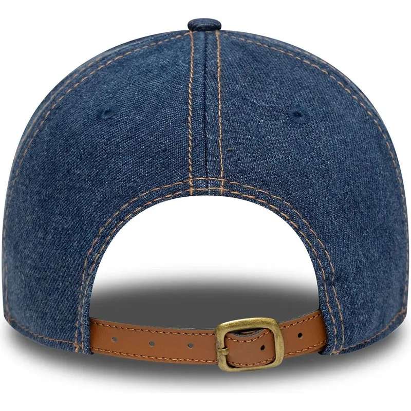 kepure-islenkta-melyna-reguliuojamas-9twenty-denim-distress-new-york-yankees-mlb-new-era