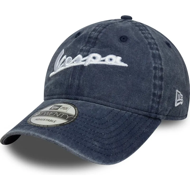 cap-islenkta-blue-adjustable-strap-9twenty-washed-vespa-piaggio-new-era