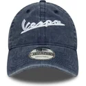 cap-islenkta-blue-adjustable-strap-9twenty-washed-vespa-piaggio-new-era