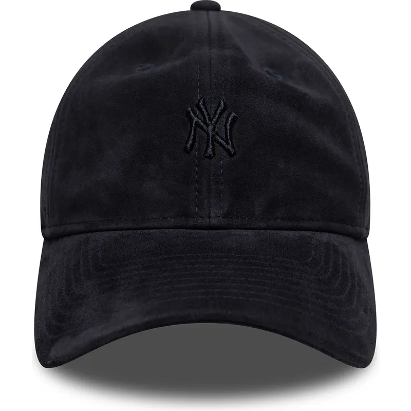 gorra-curva-azul-marino-ajustable-con-logo-azul-marino-9twenty-suede-de-new-york-yankees-mlb-de-new-era