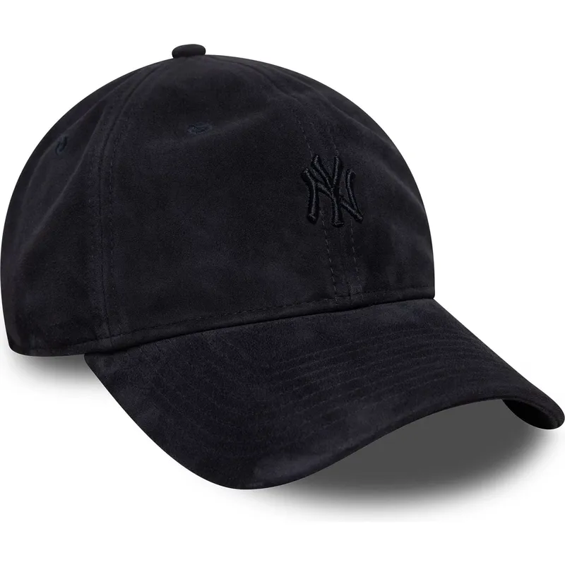 kepure-islenkta-tamsiai-melyna-reguliuojamas-9twenty-suede-new-york-yankees-mlb-new-era