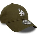 cap-islenkta-green-adjustable-strap-9twenty-linen-los-angeles-dodgers-mlb-new-era