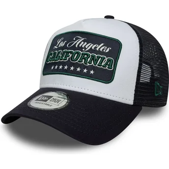 Kepurė išlenkta vilkikas tamsiai mėlyna snapback A Frame Frame Location Los Angeles Ciudades y Playas California New Era