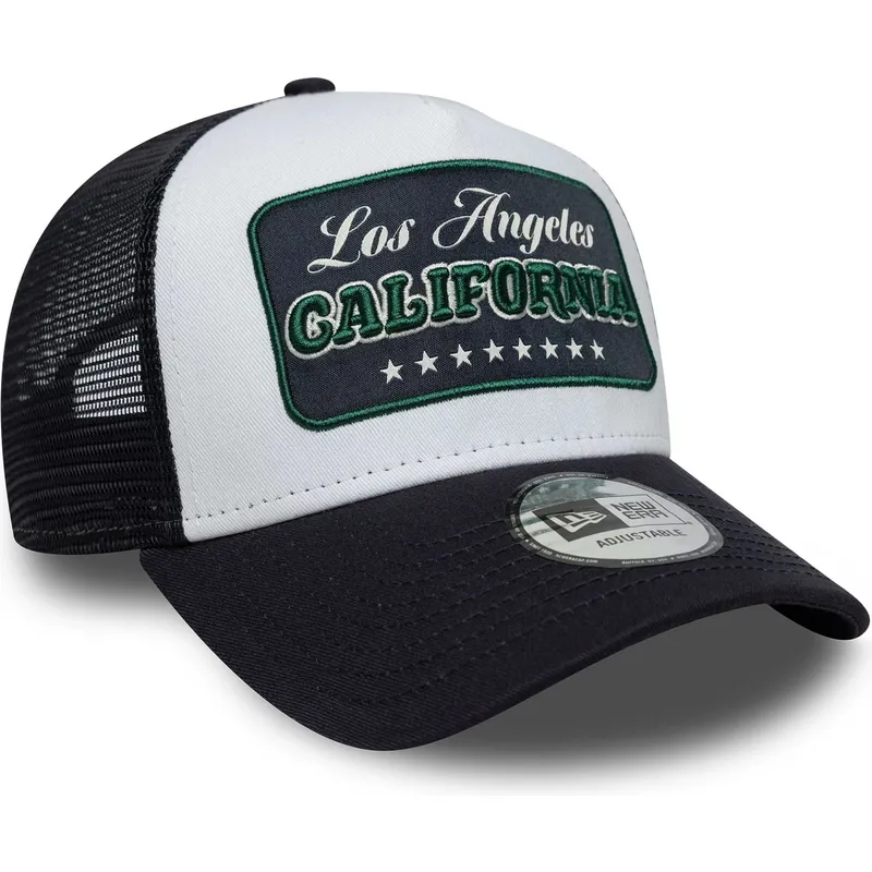 kepure-islenkta-vilkikas-tamsiai-melyna-snapback-a-frame-frame-location-los-angeles-ciudades-y-playas-california-new-era