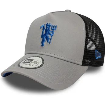 Czapka trucker szara i czarna A Frame Seasonal Manchester United Football Club Premier League New Era