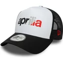 kepure-islenkta-vilkikas-juoda-snapback-a-frame-wordmark-aprilia-piaggio-new-era