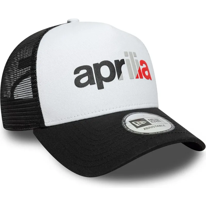 cap-islenkta-black-snapback-a-frame-wordmark-aprilia-piaggio-new-era