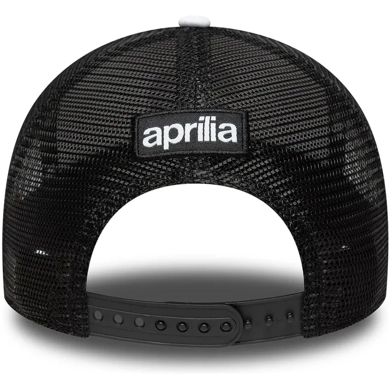 kepure-islenkta-vilkikas-juoda-snapback-e-frame-aprilia-piaggio-new-era