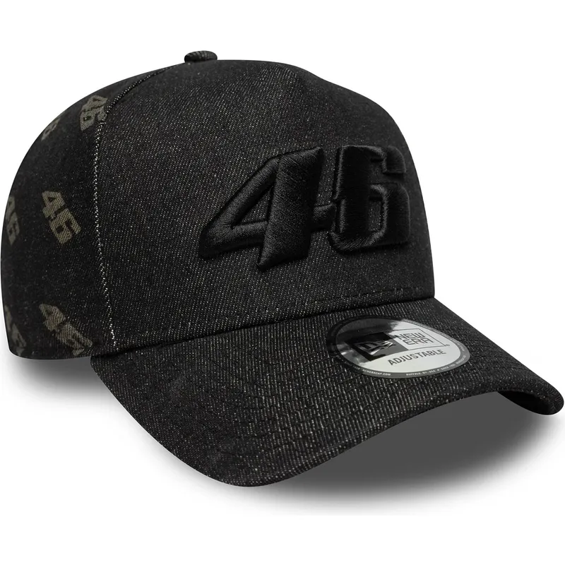 gorra-curva-negra-snapback-e-frame-laser-etch-denim-de-valentino-rossi-vr46-motogp-de-new-era