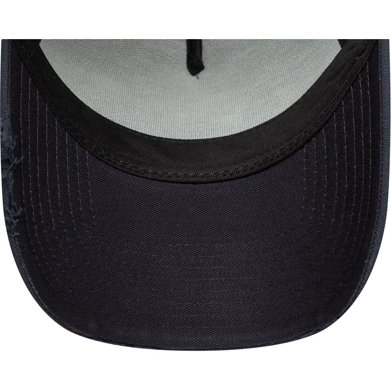 kepure-islenkta-tamsiai-melyna-snapback-a-frame-oval-canvas-distress-new-era