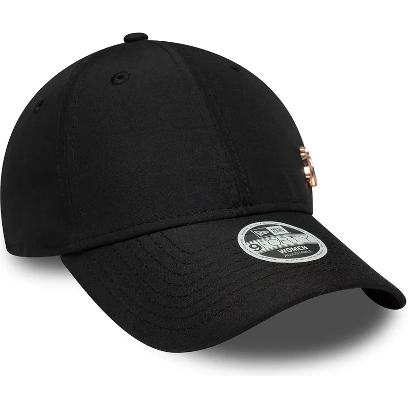 kepure-islenkta-juoda-reguliuojamas-bronce-9forty-flawless-new-york-yankees-mlb-new-era