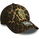 kepure-islenkta-leopardinis-reguliuojama-juostele-9forty-ac-milan-serie-a-new-era