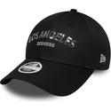 cap-islenkta-black-adjustable-strap-9forty-sequin-wordmark-los-angeles-dodgers-mlb-new-era
