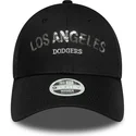 cap-islenkta-black-adjustable-strap-9forty-sequin-wordmark-los-angeles-dodgers-mlb-new-era